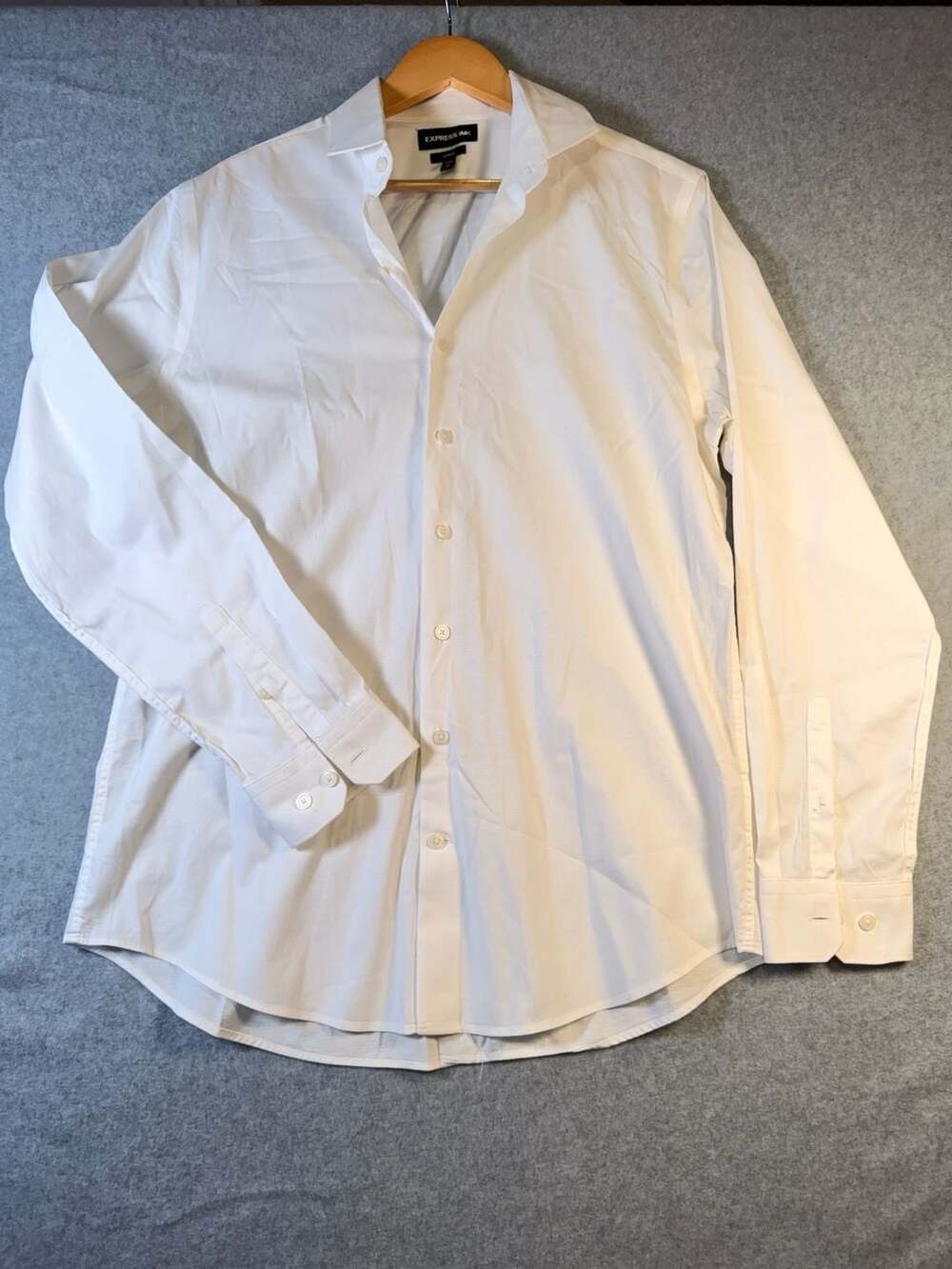 Express 1MX Classic White Dress Shirt Size M 15-15.5
